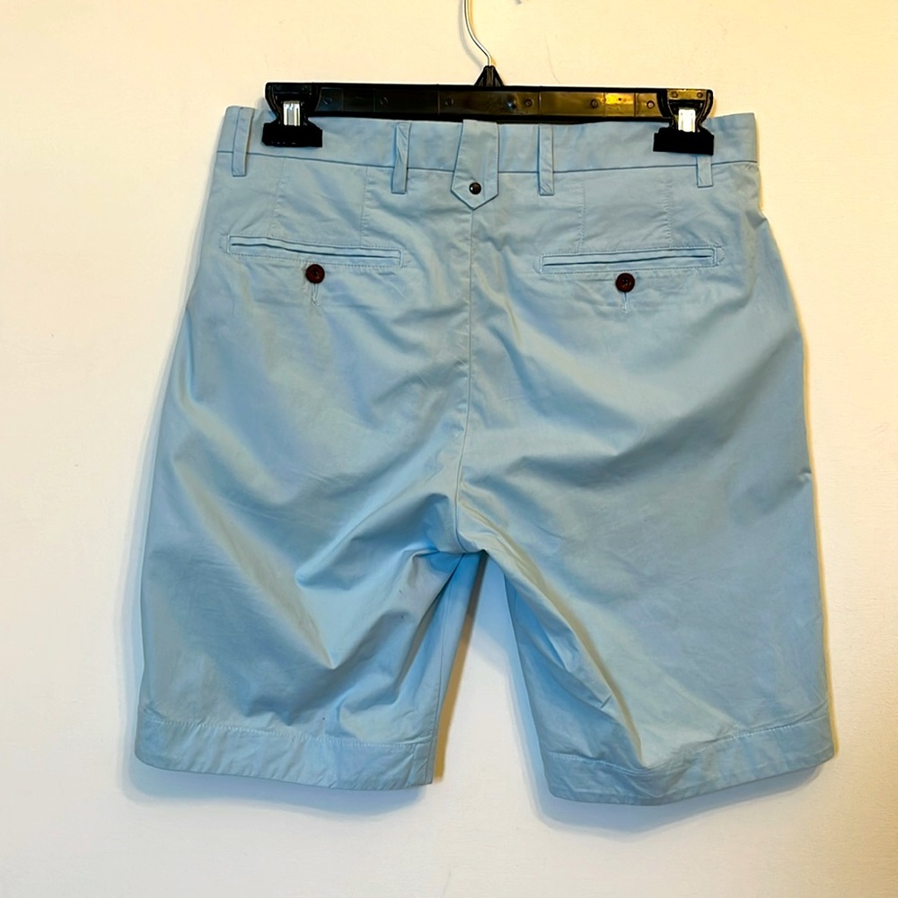 Robert Graham Blue Cotton Classic Fit Floral Lined Flat Front Shorts Sz 32 - Picture 12 of 17